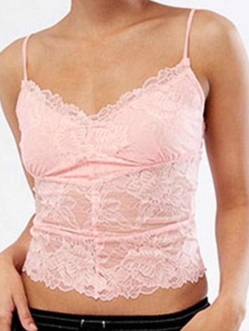 NWT FREE PEOPLE $49 HEART EYES PEDAL PUSHER CAMISOLE BUSTIER SIZE SMALL PINK
